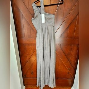 J. Crew Collection Grey Bridesmaid Full Length Formal Gown - NWT